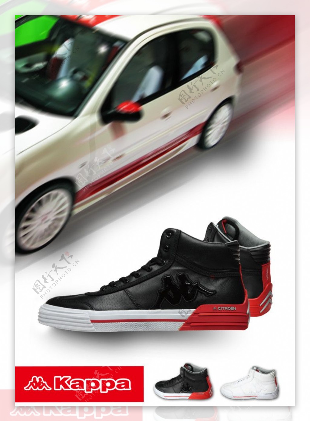 KAPPA卡帕男鞋背靠背专柜正品板鞋休闲鞋运动鞋K5101CC149-607_奥运脚印2008
