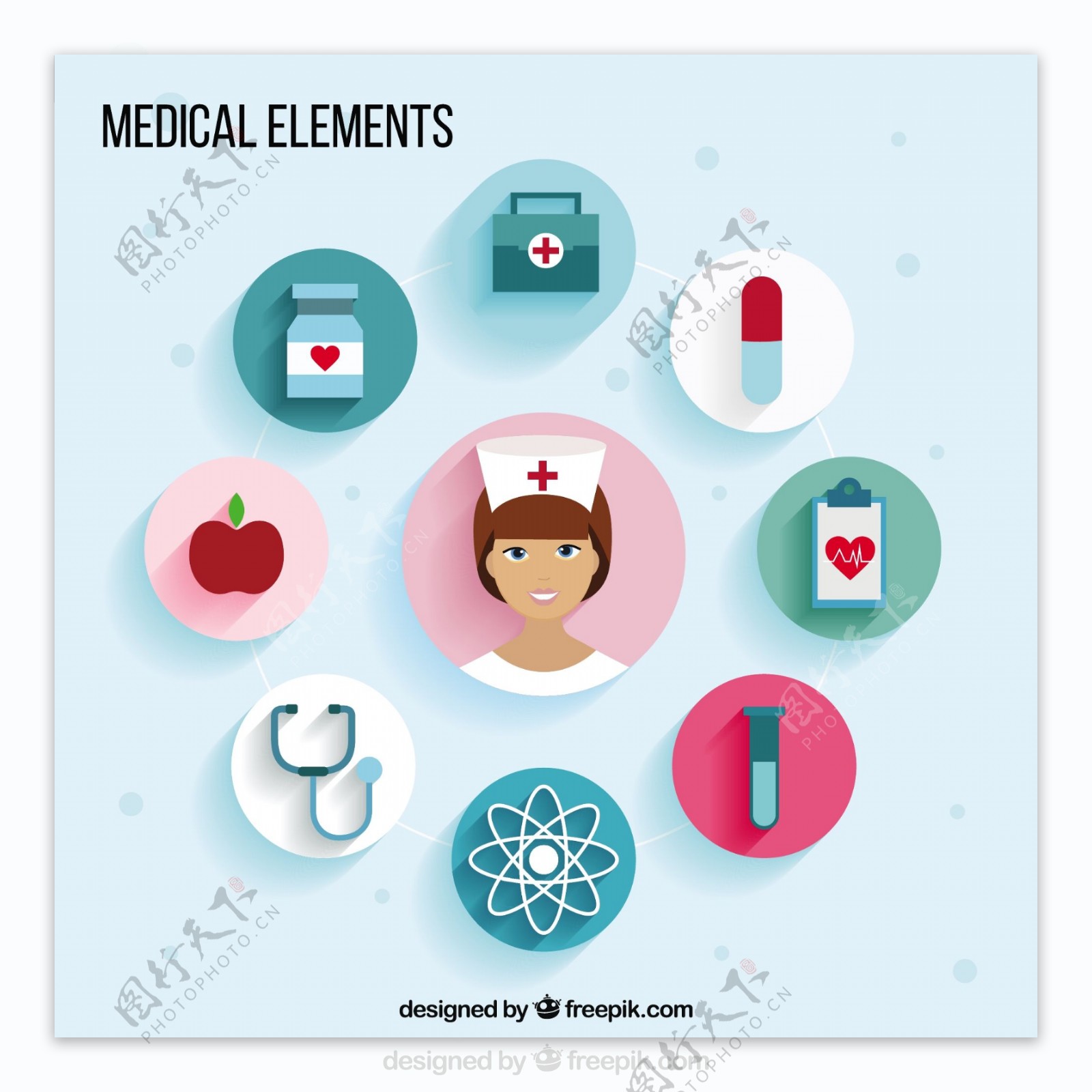 医疗元素图标