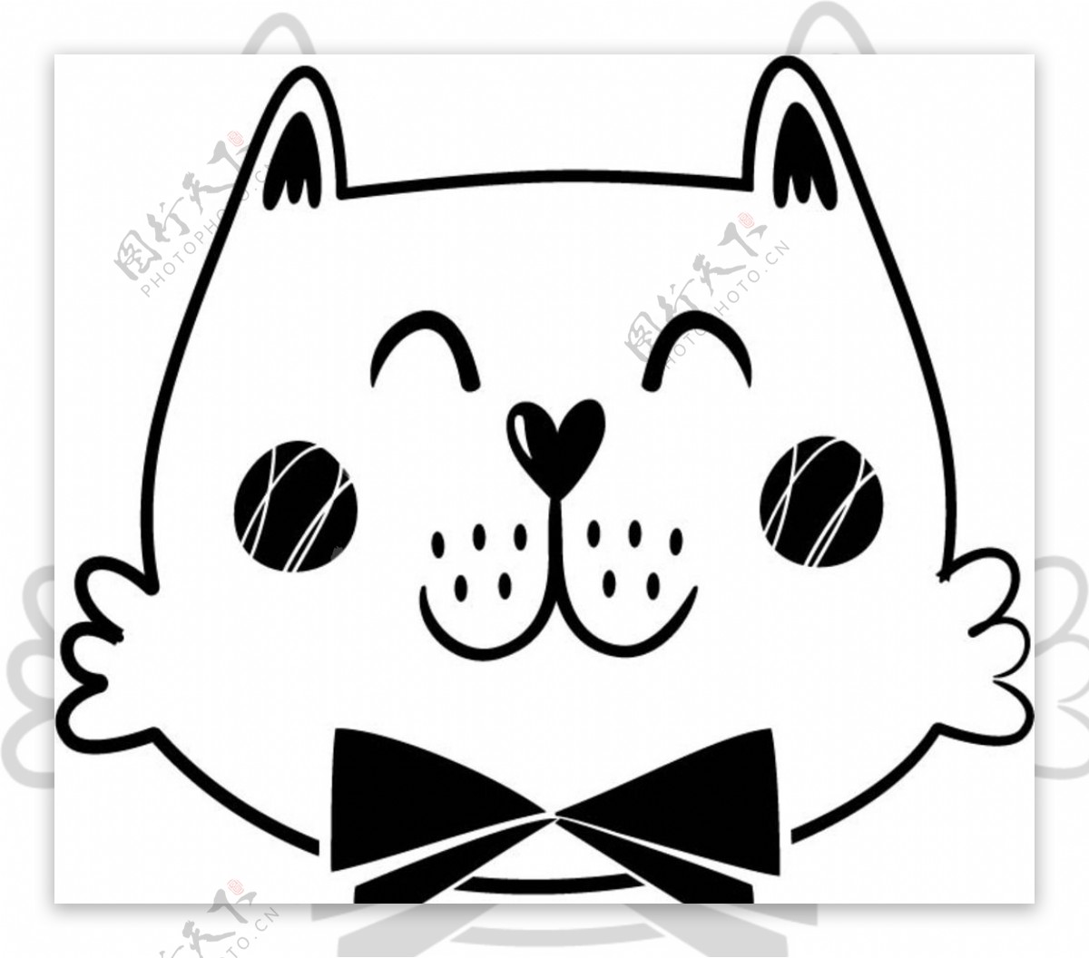 可爱卡通猫设计图__其他_动漫动画_设计图库_昵图网nipic.com