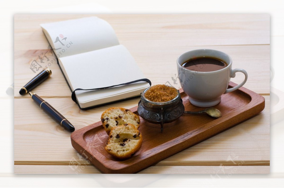 饼干咖啡笔记本