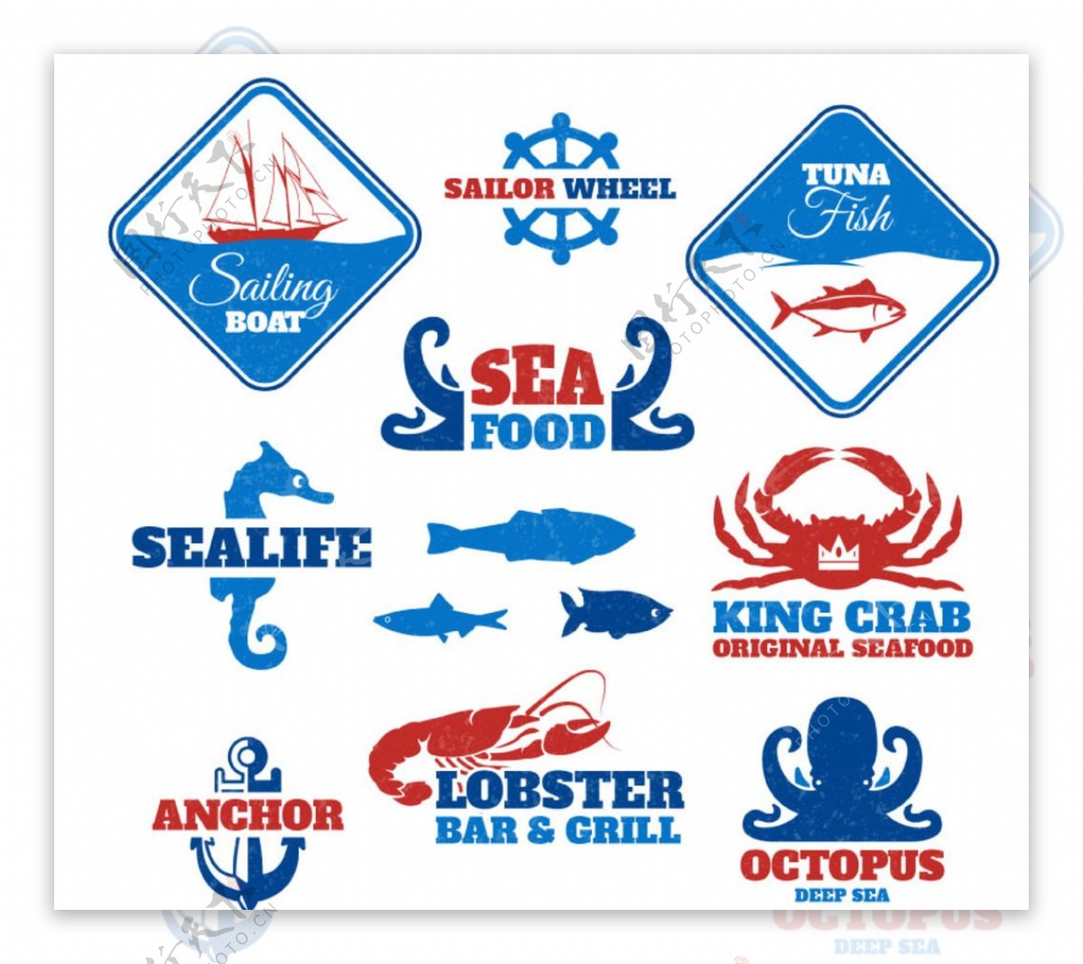 海产品标签
