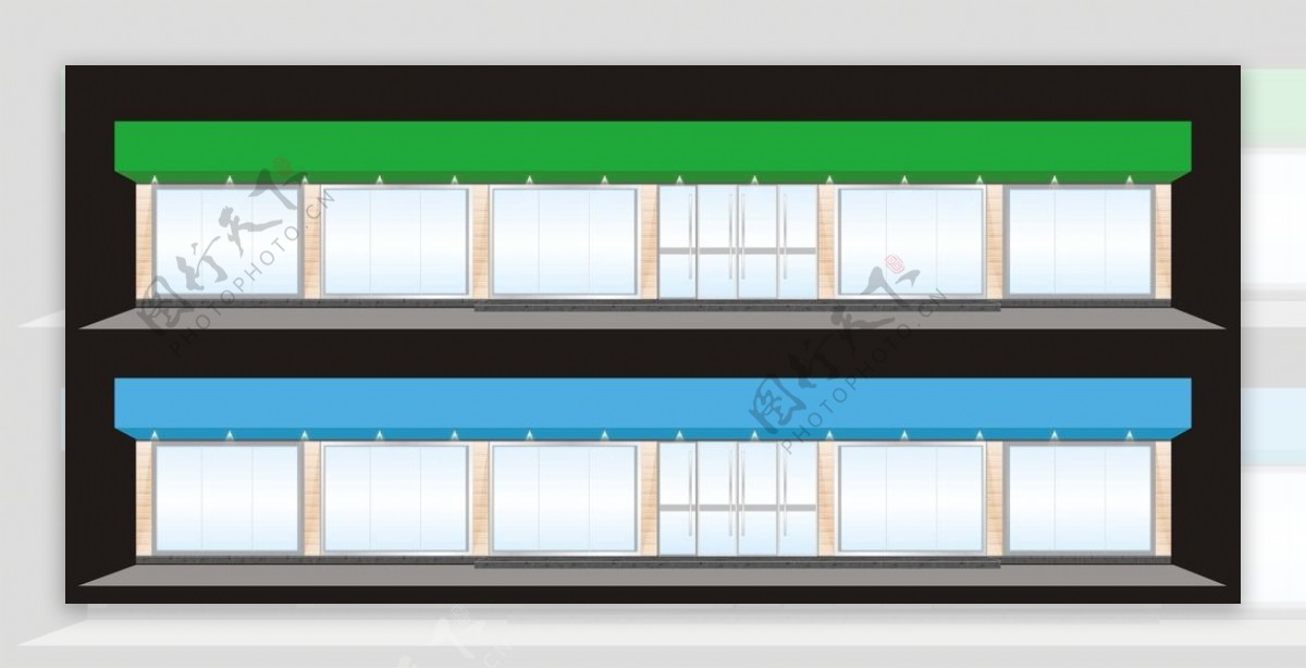 店面橱窗效果图