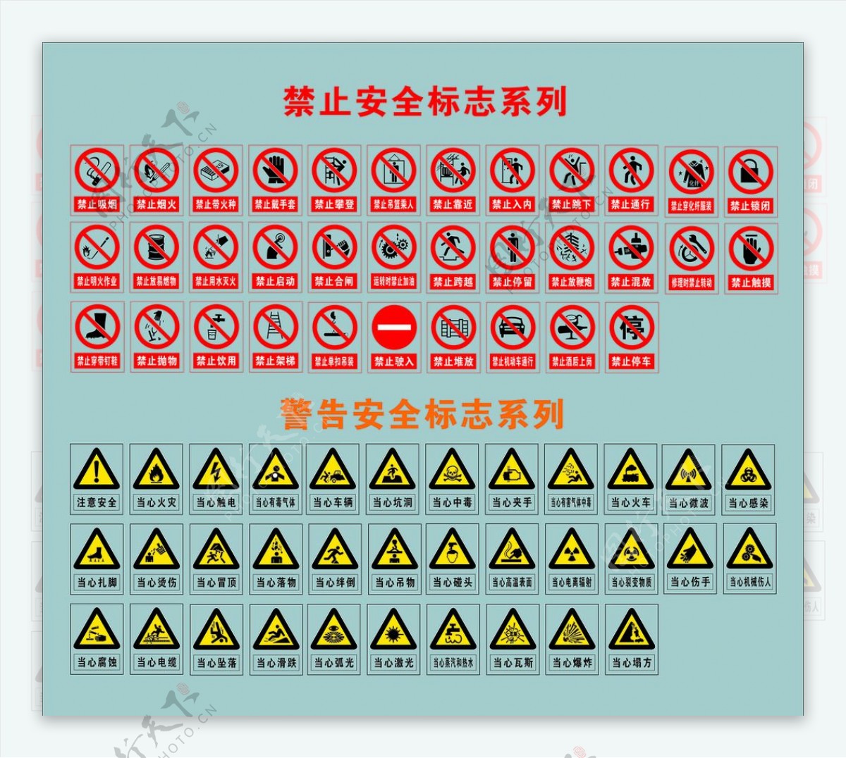 警告安全标志