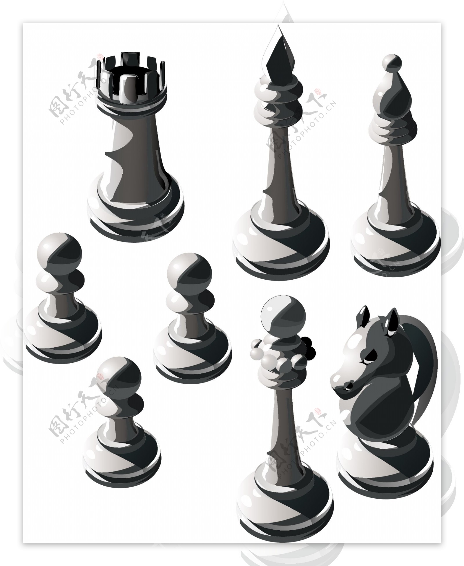 国际象棋矢量素材