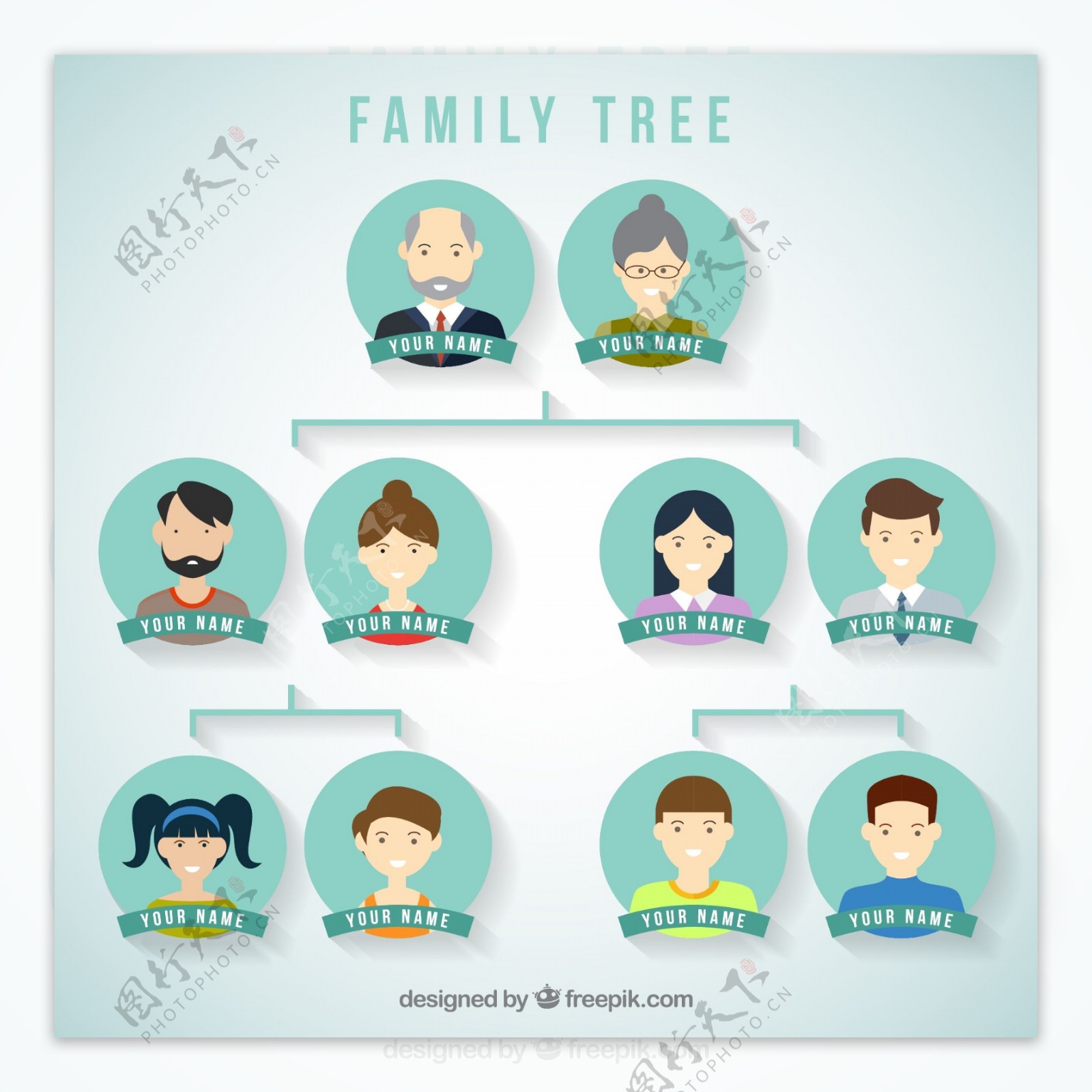 创意家族树设计