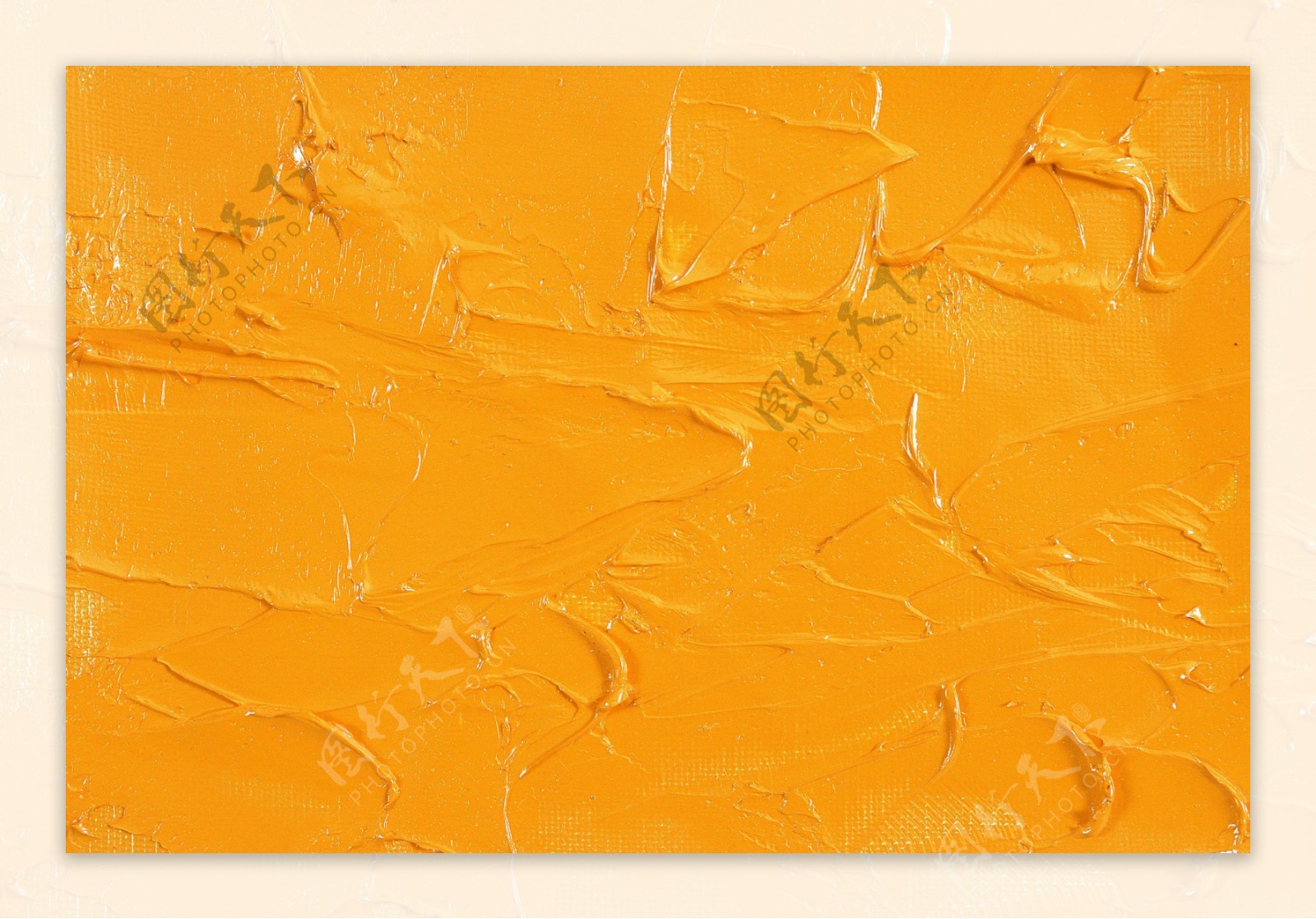 橘色颜料抽象图