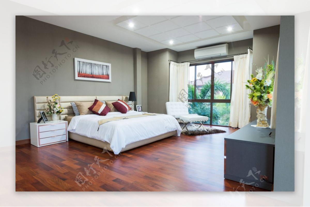 温馨卧室图片素材-编号22892663-图行天下