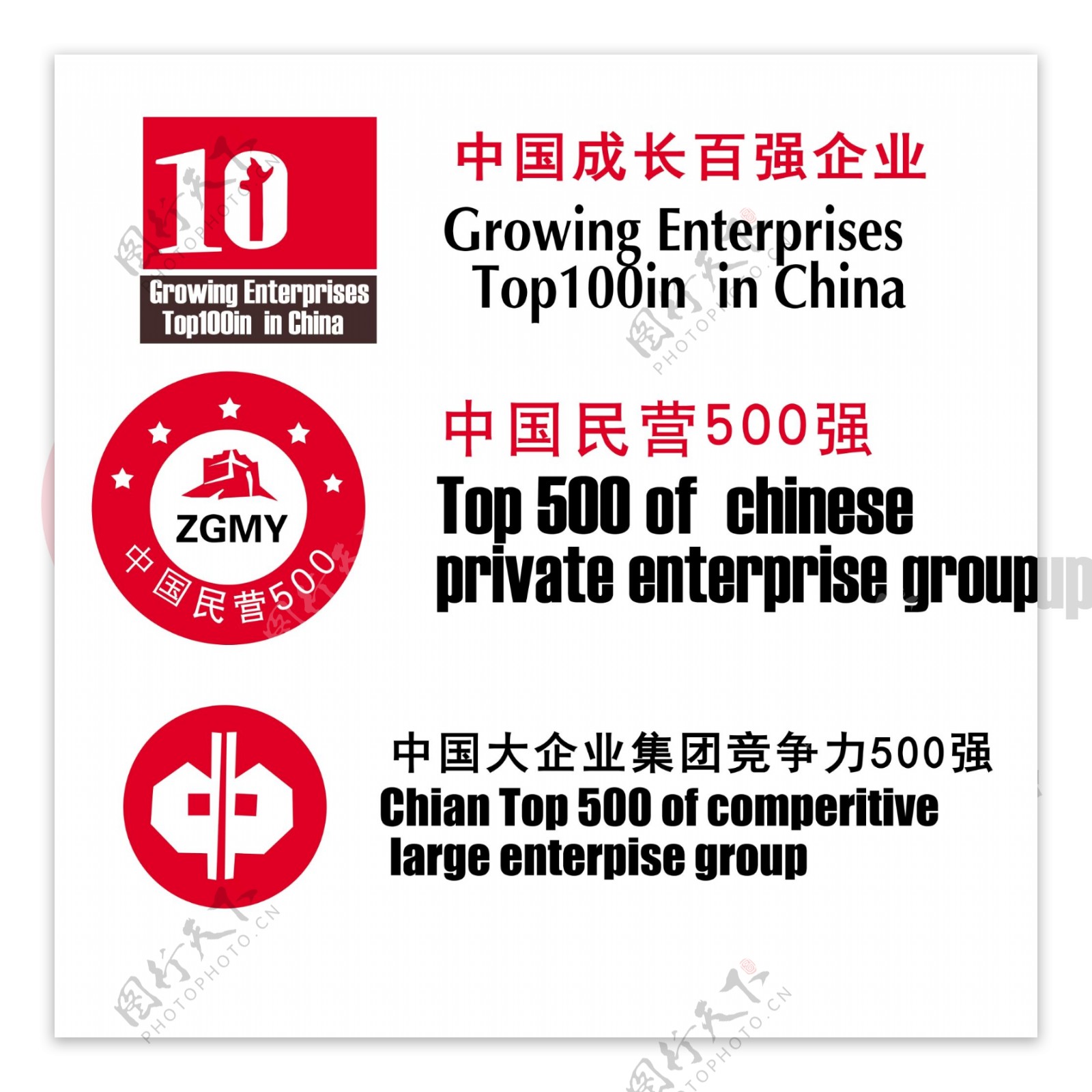 中国民营企业500强标志