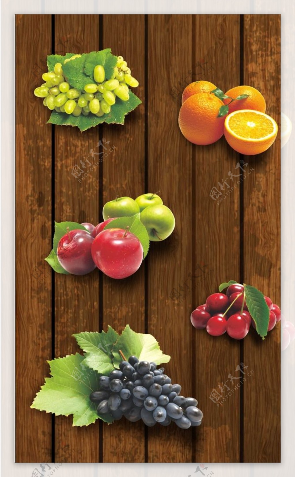 水果背景墙贴
