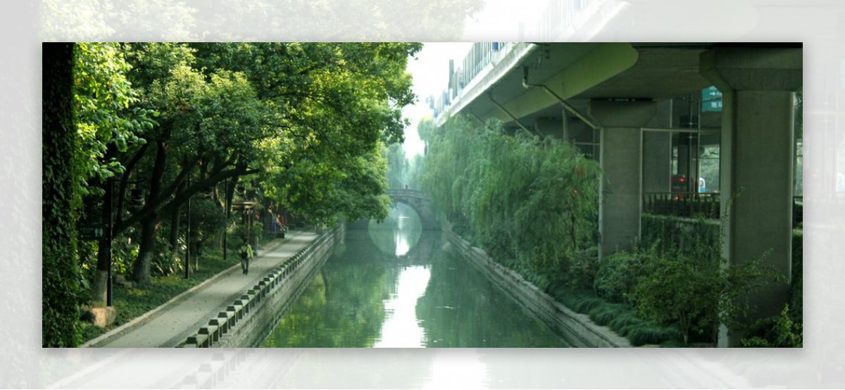 杭州中河的景色