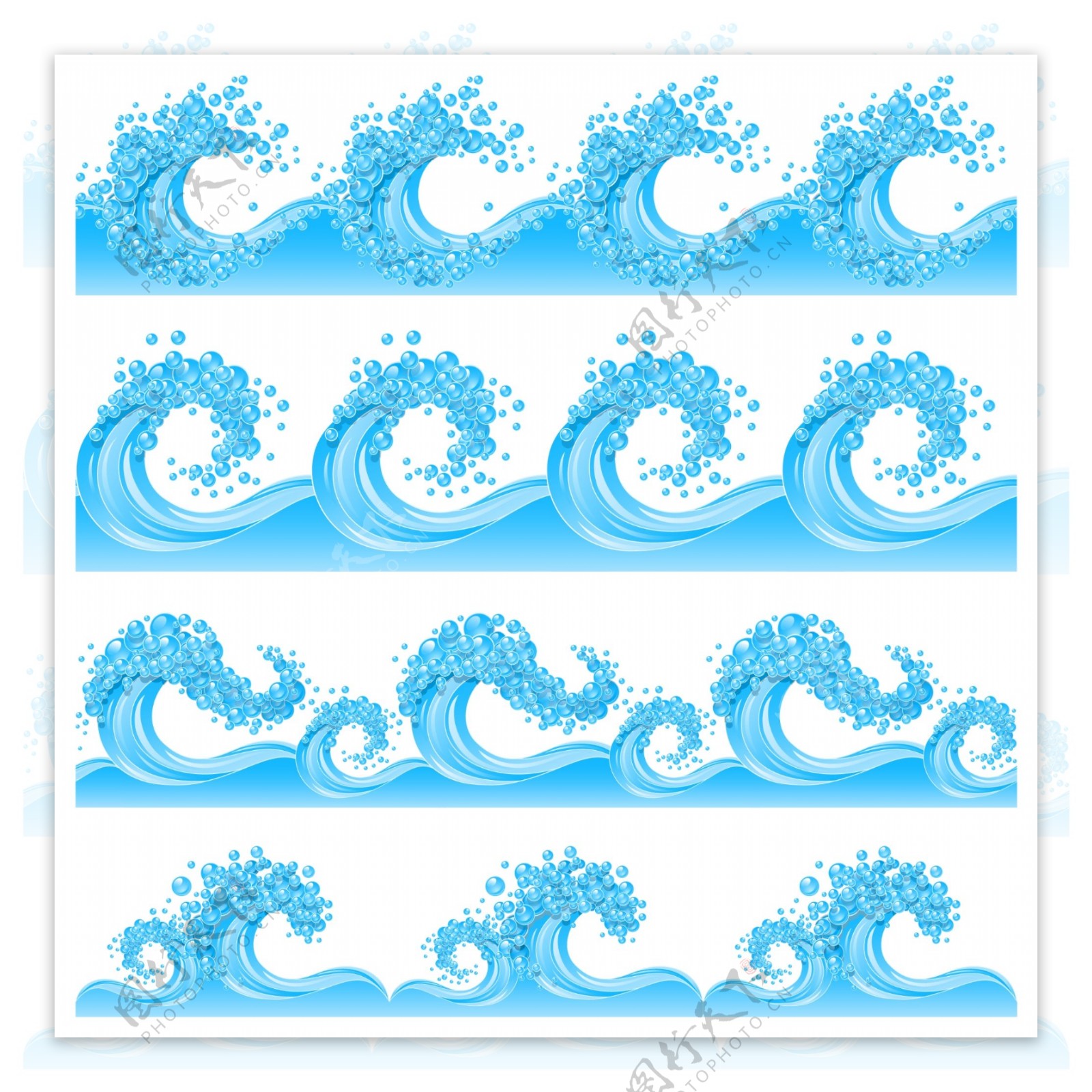 蓝色海浪设计