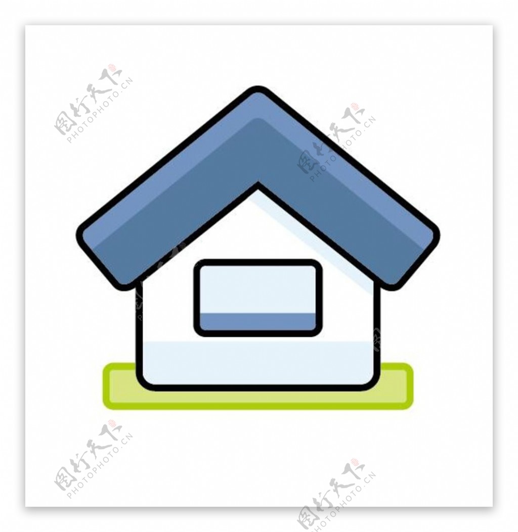 可爱的简单房子图标