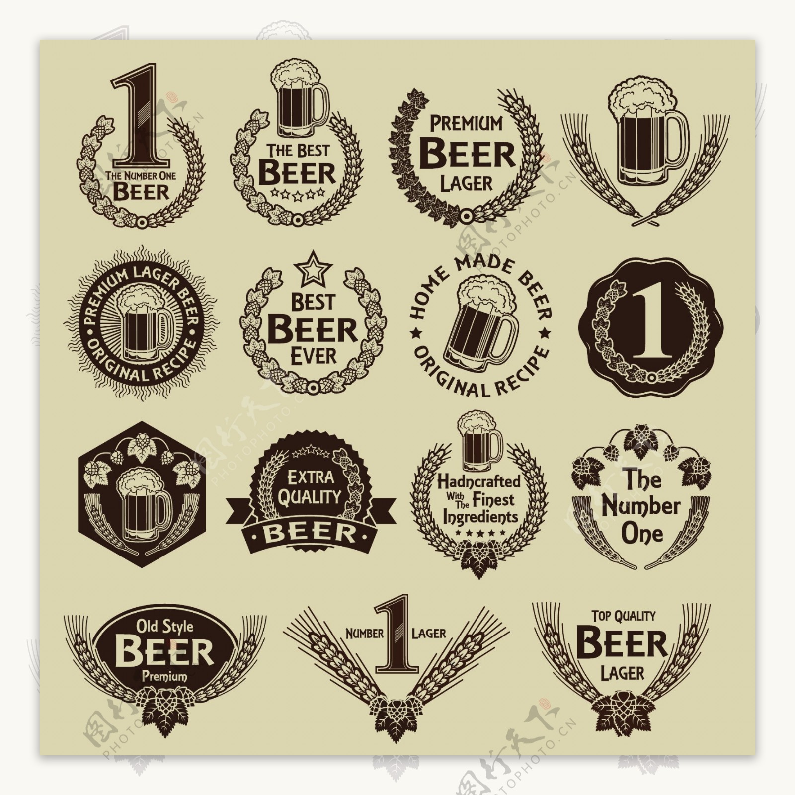 啤酒标签