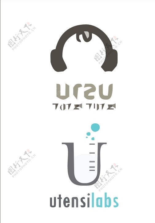 字母U形logo