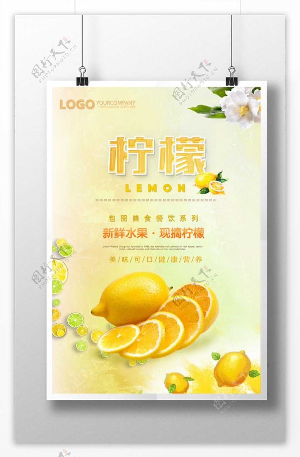 柠檬水果介绍海报