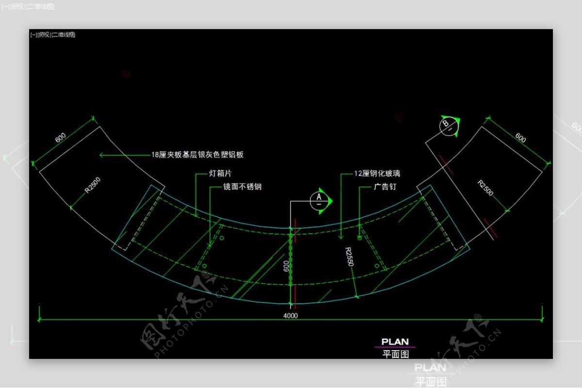 室内图块工装构件元素