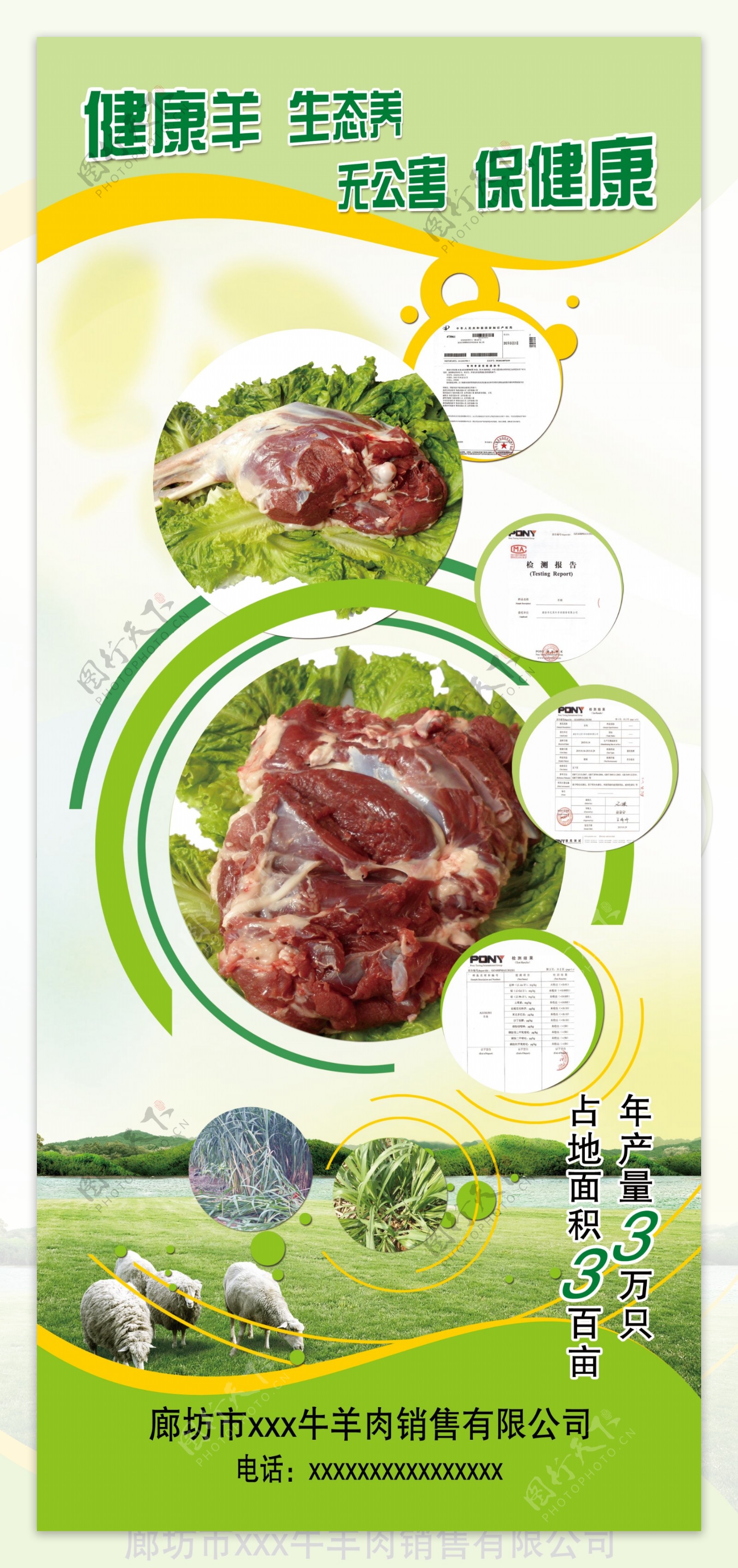 牛羊肉展架