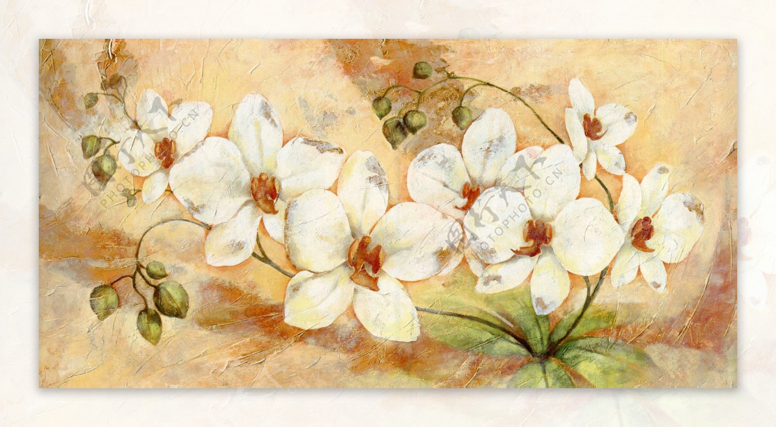 花卉油画4540厘米X80厘米