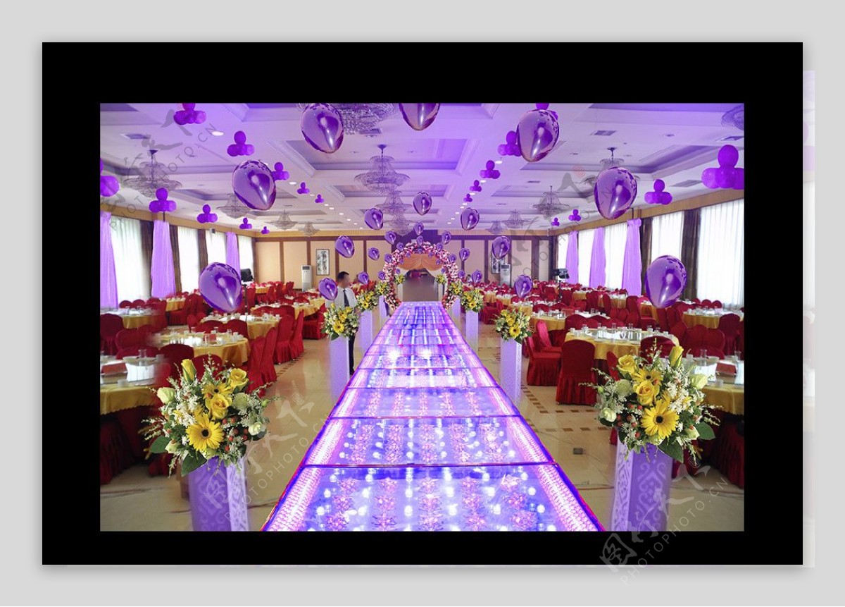 淡紫系婚礼主题背景效果图图片素材-编号29551749-图行天下