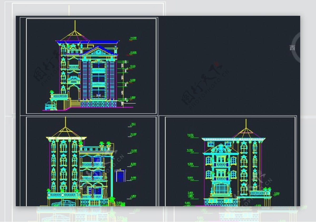 经典别墅建筑图纸