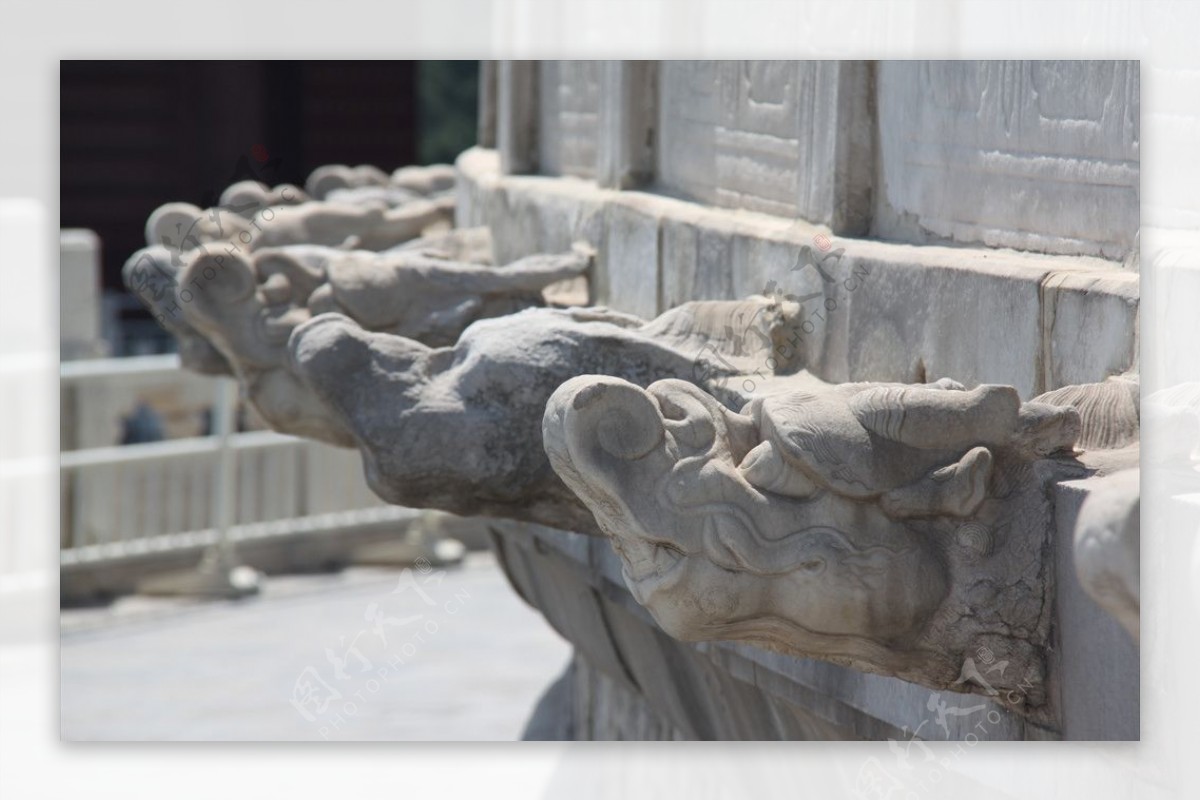 天坛公园的汉白玉雕塑