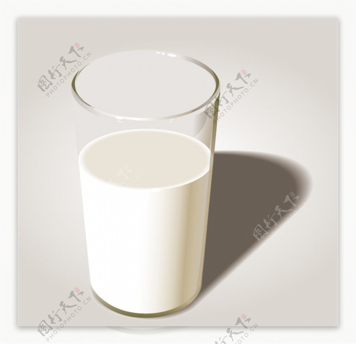 美味杯装牛奶矢量素材
