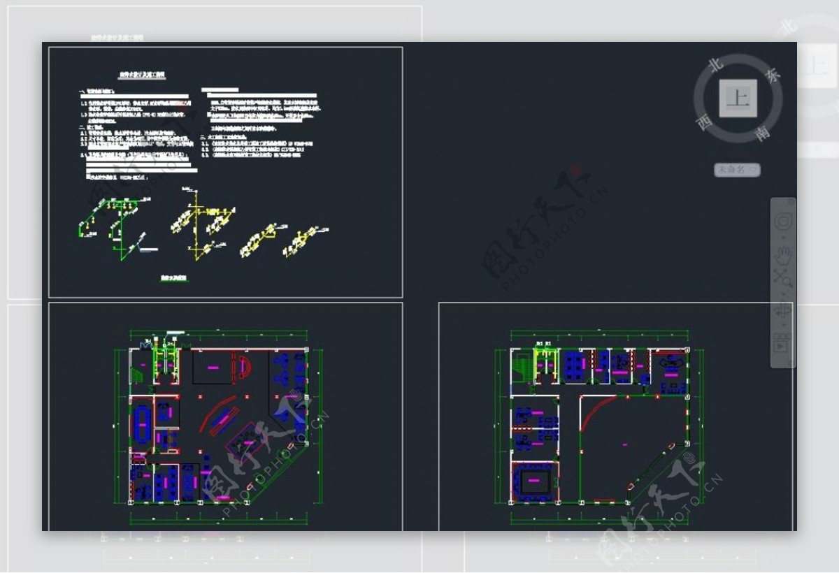 二层锅炉房给排水建筑施工图