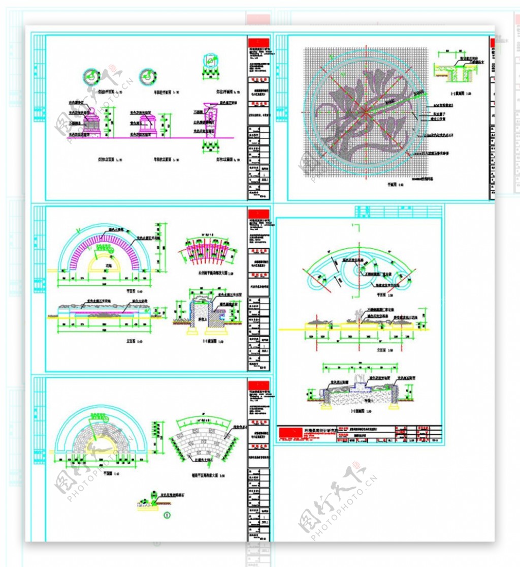详图CAD景观图纸
