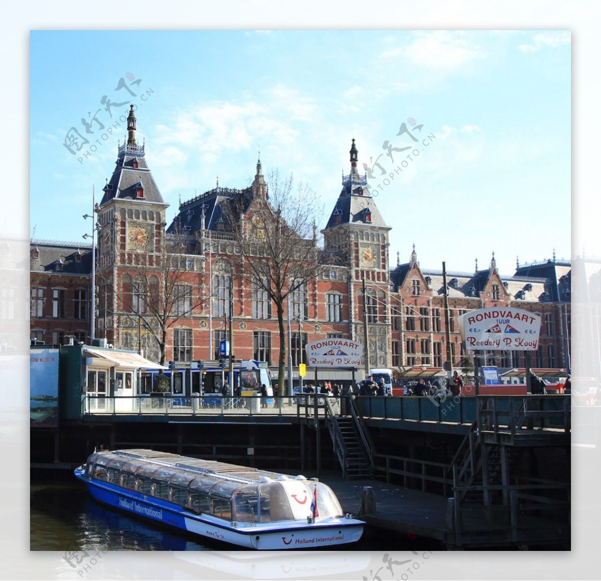 荷兰阿姆斯特丹的码头