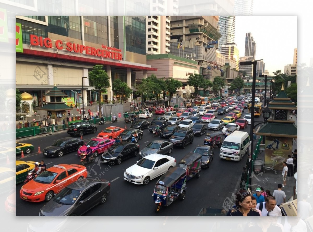 曼谷街头车流