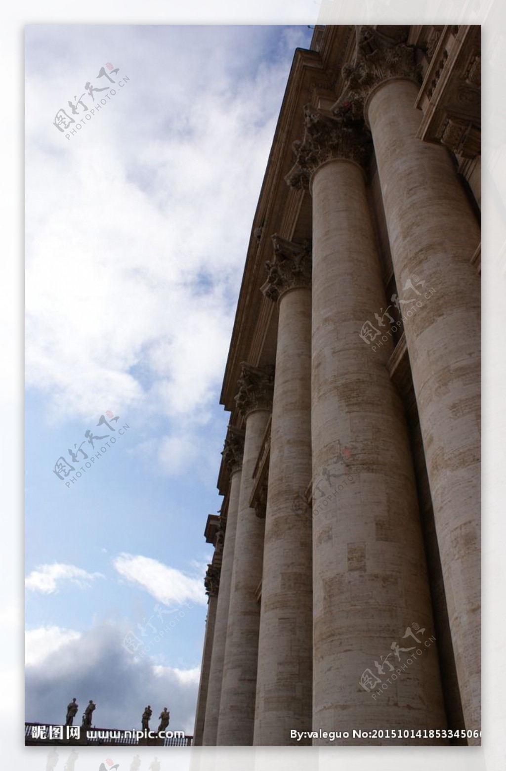 梵蒂冈教堂的柱子