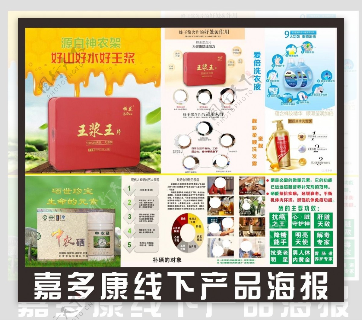 嘉多康线下产品海报宣传