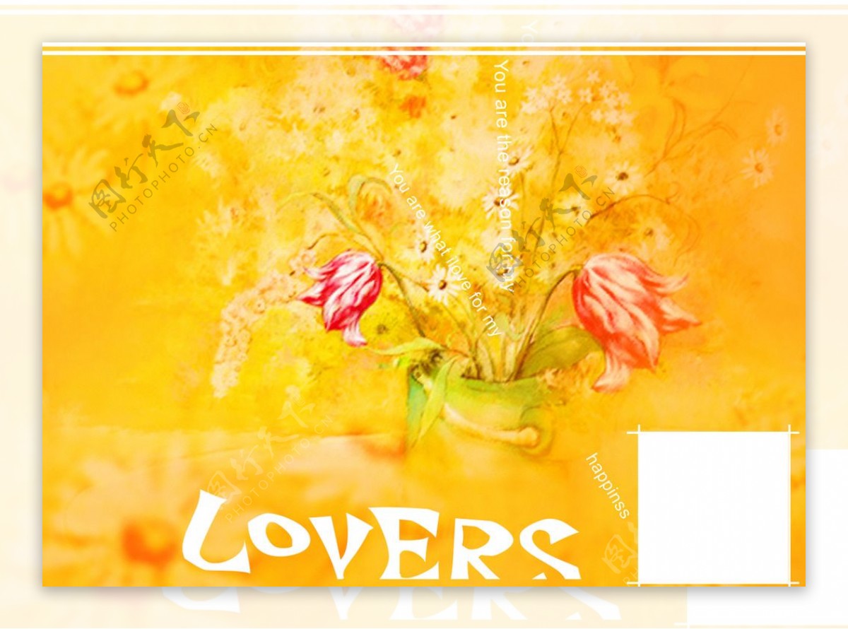 LOVERS婚纱照相册设计模板