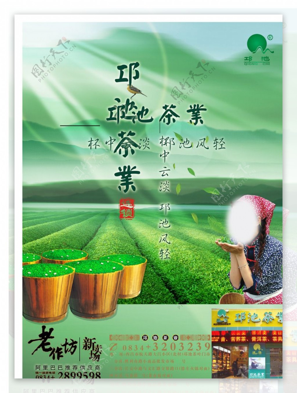 绿色环保茶叶宣传海报