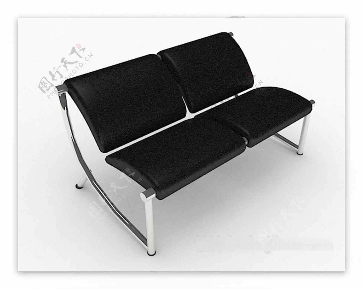 现代简约个性双人沙发3d模型下载