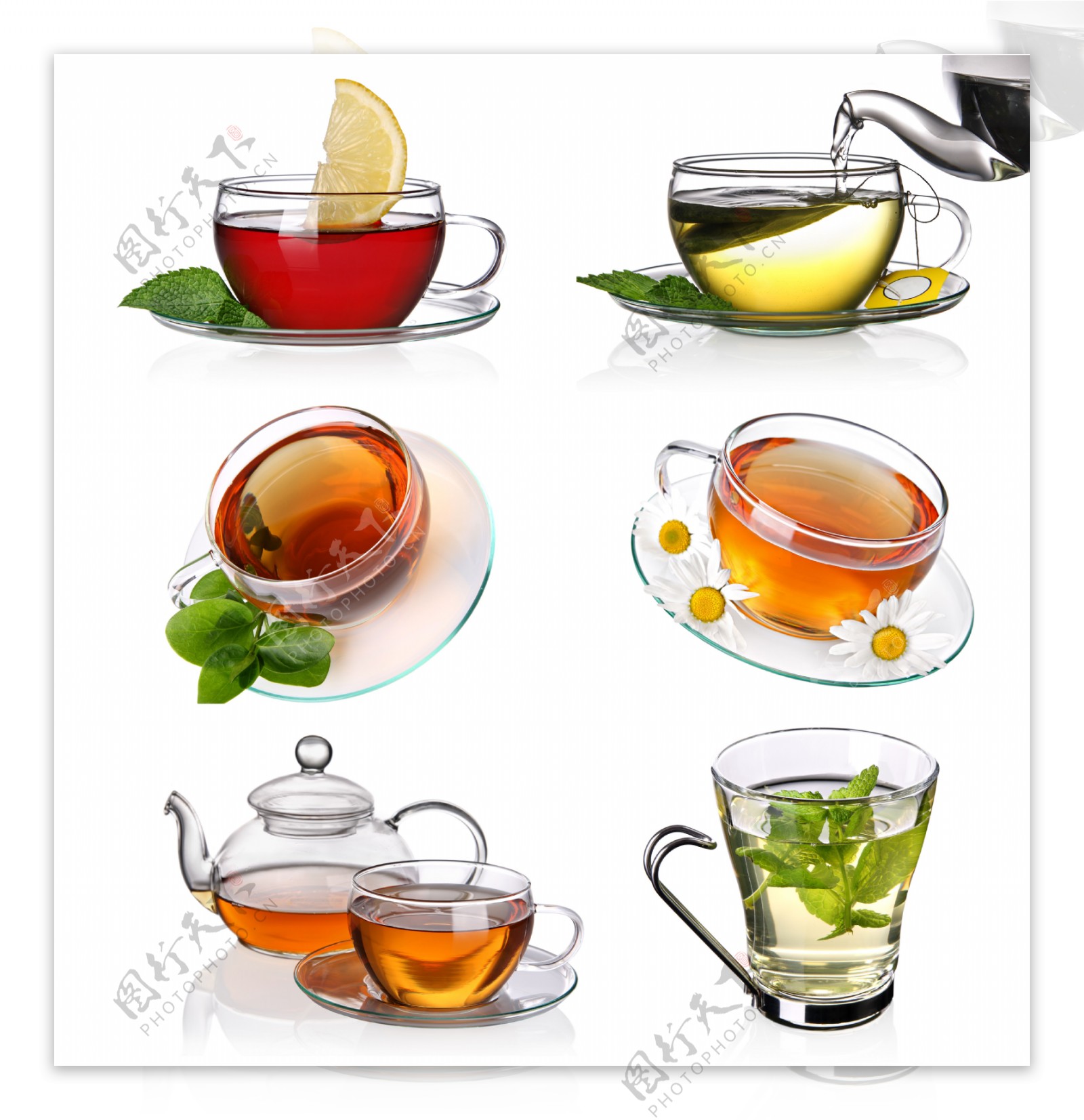 玻璃茶具泡茶图片