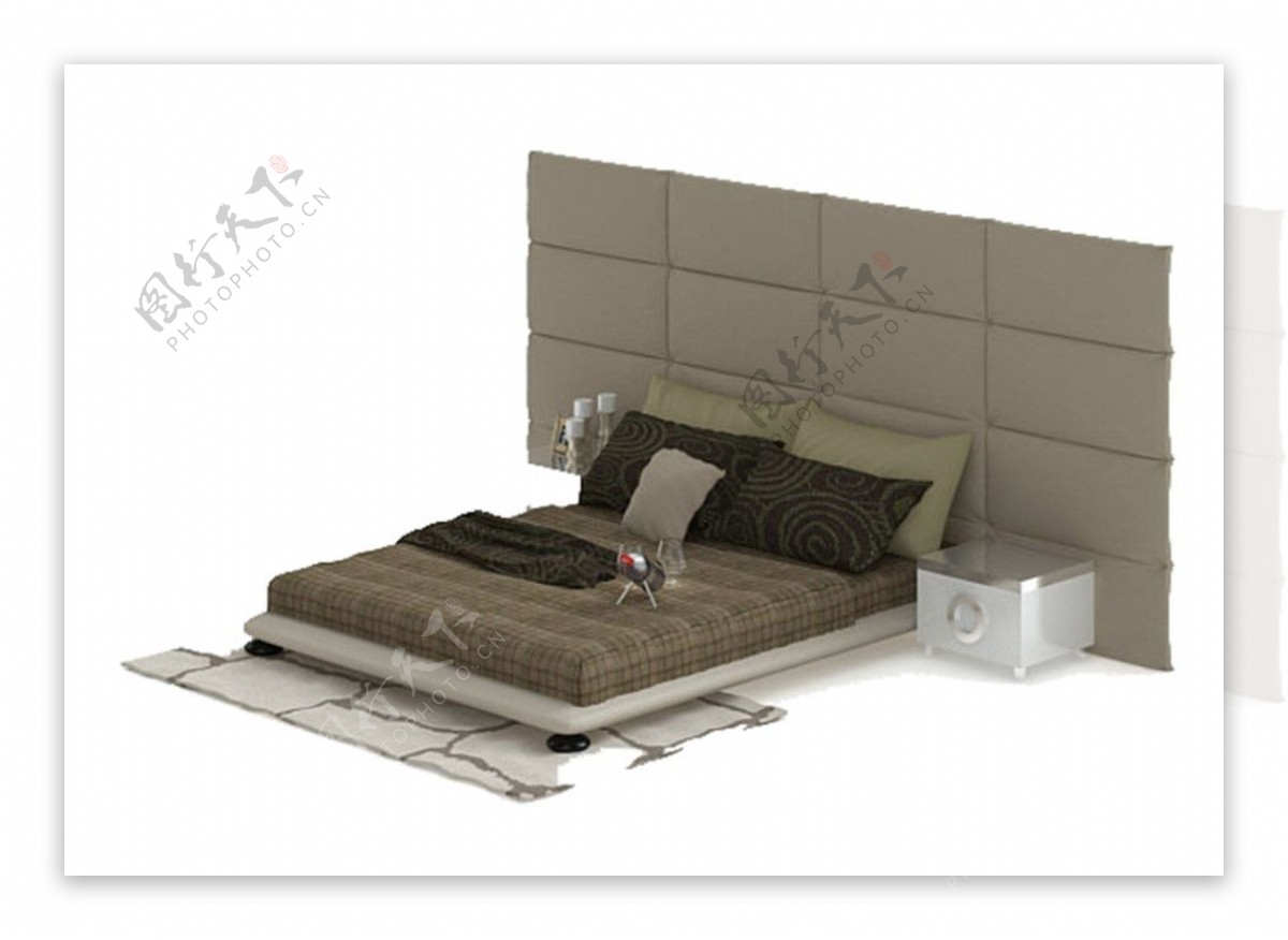 床模型素模板下载床模型素图片下载