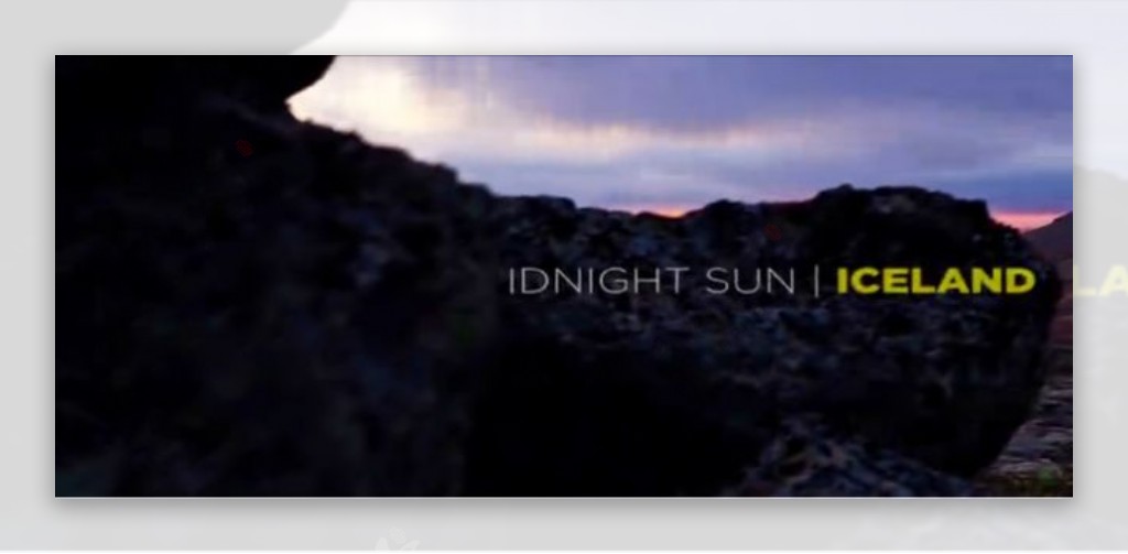 冰岛美丽风景冰川湖边飞机日出日落延时摄影实拍视频素材1