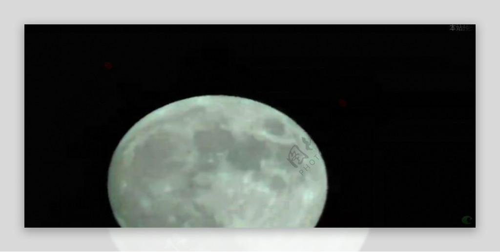 月亮升起特写镜头高清实拍视频素材