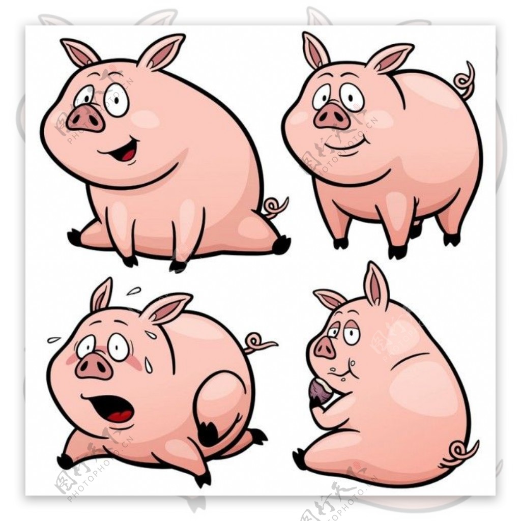 卡通小猪图片素材-编号39319954-图行天下
