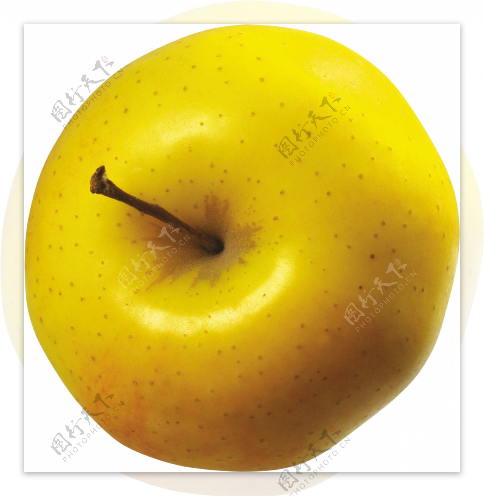写实黄苹果图片免抠png透明图层素材