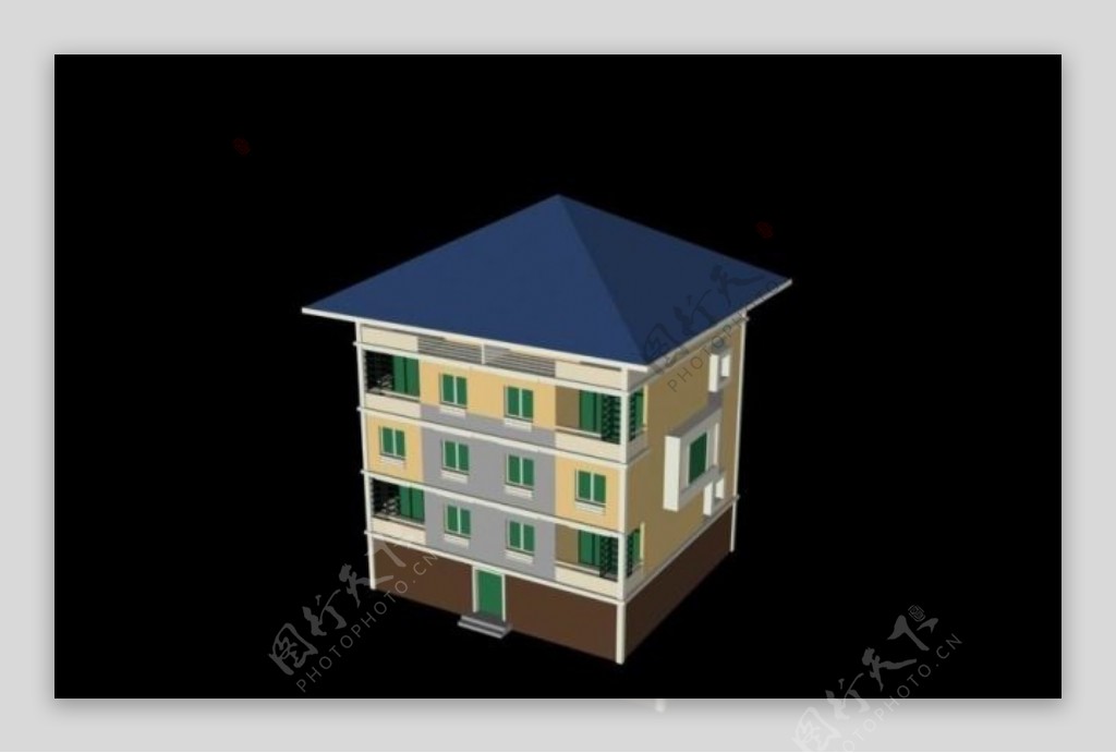 MAX多层私人住宅3d模型