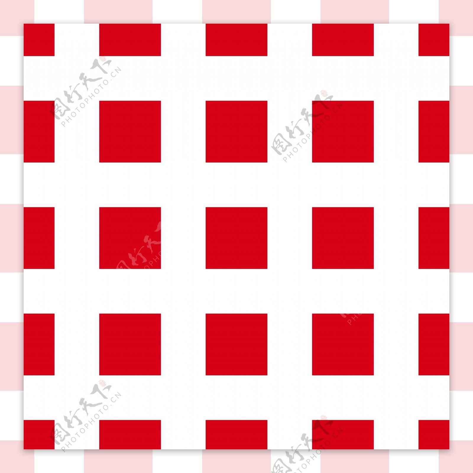 时尚红色方块格子花纹图案矢量素材背景