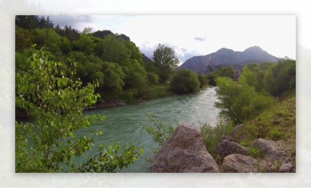 大自然河流视频素材