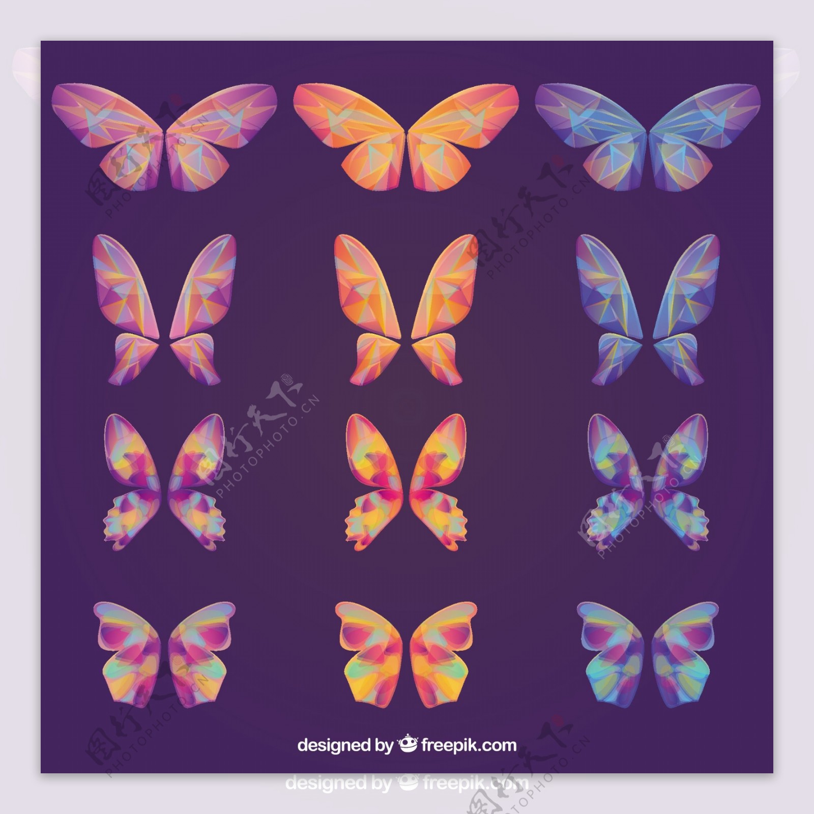 可爱抽象蝴蝶系列