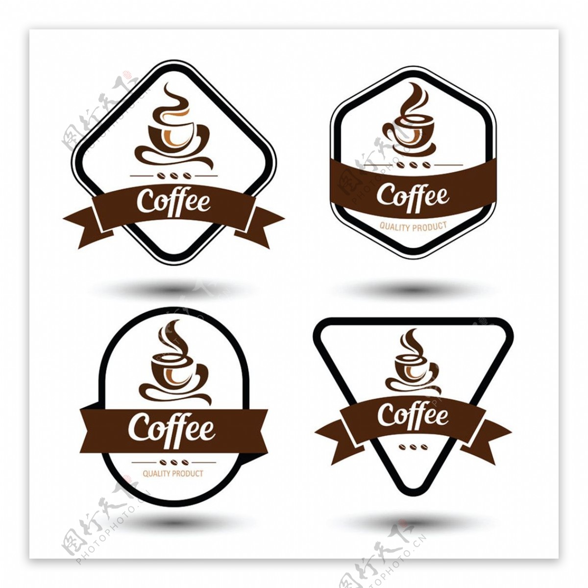 咖啡标志标签图片