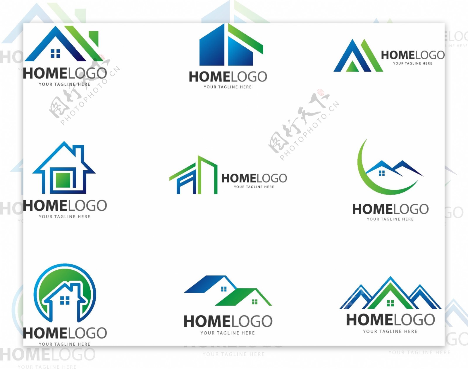 创意房地产企业Logo