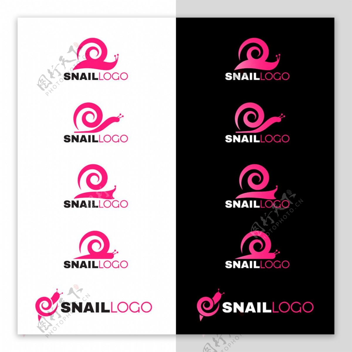 蜗牛logo设计图片