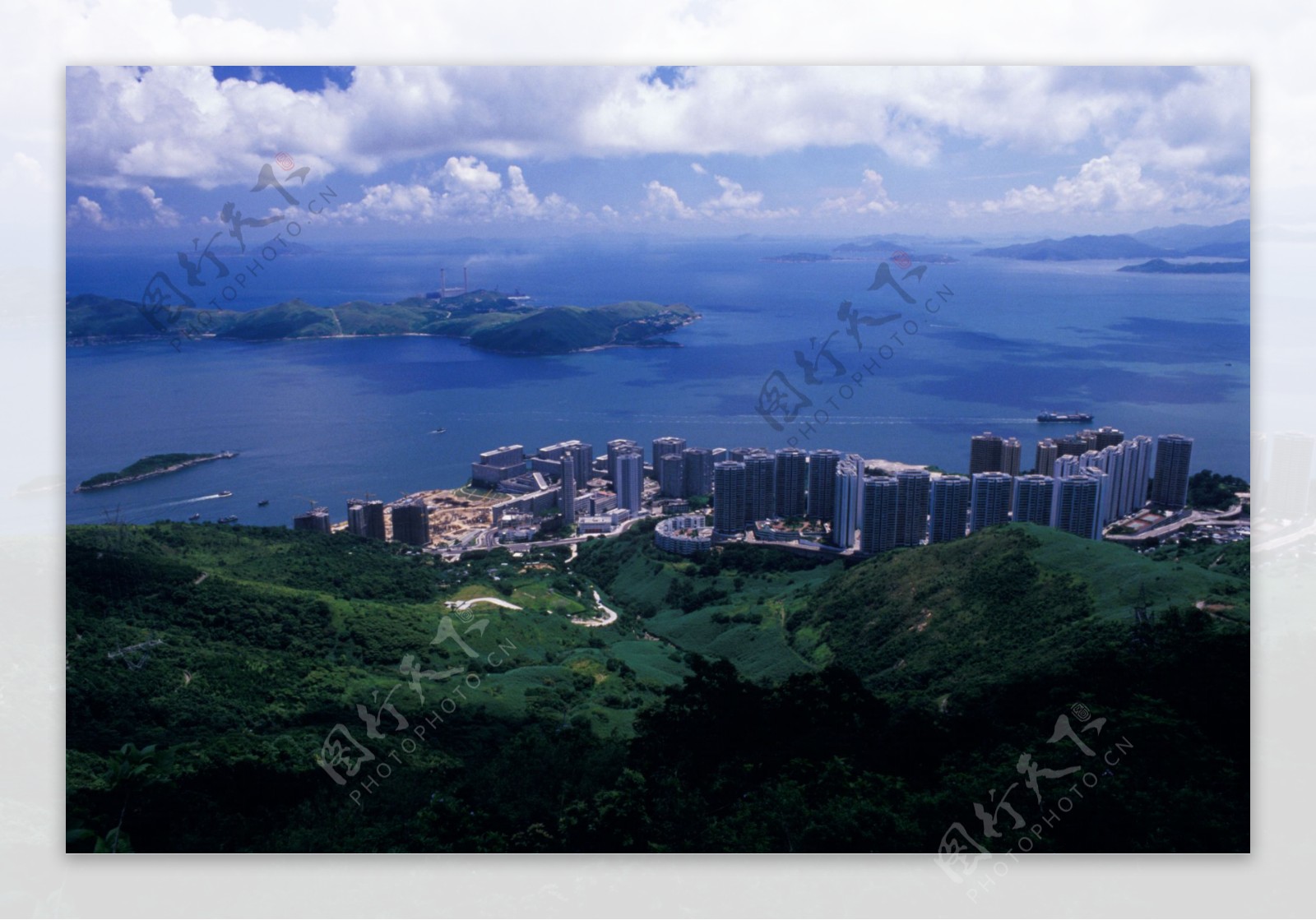 香港城市风光鸟瞰图片