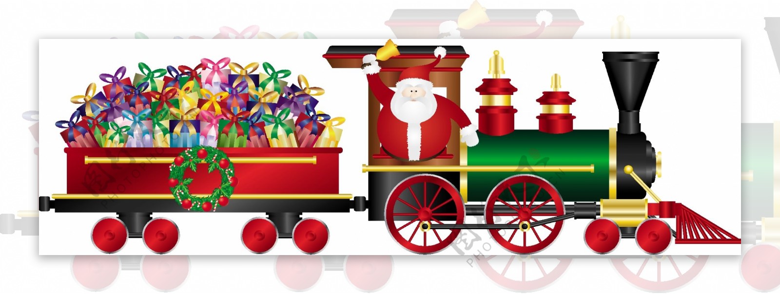 圣诞素材小火车